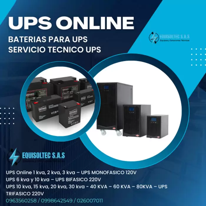 $ 2 BATERIAS PARA UPS, UPS BIFASICA, UPS TRIFASICA